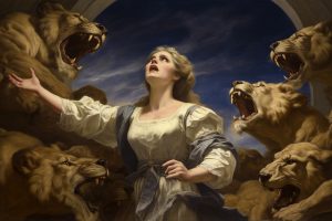 Saint Blandina and the lions by GLH