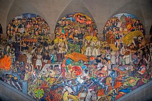 Diego Rivera - The History of Mexico mural at the National Palace in Mexico City