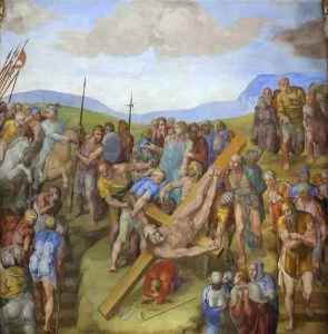 The Crucifixion of Saint Peter by Michelangelo