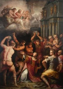 The Stoning of St. Stephen by Giorgio Vasari