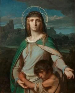 Saint Monica in a Landscape by Alexandre Cabanel