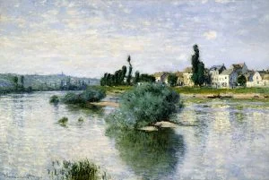 Sunset on the Seine at Lavacourt, Winter Effect by Claude Monet