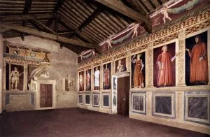 Famous men and women by Andrea del Castagno (restaured)