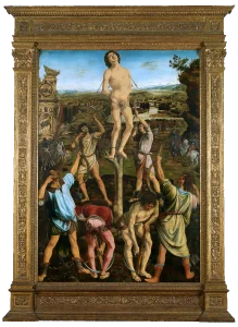 The Martyrdom of Saint Sebastian by Antonio Pollaiuolo