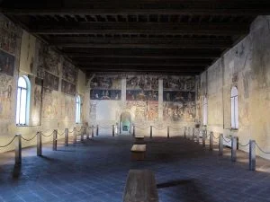 frescoes in the Palazzo Schifanoia by Cosimo Tura