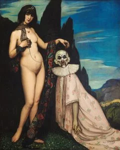 The Woman and the Puppet by Ángel Zárraga