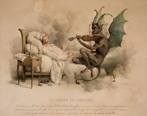 The dream of Tartini by Louis Leopold Boilly