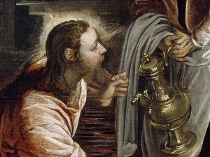 Christ Washing the Disciples' Feet by Tintoretto (details)