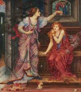 Queen Eleanor & Fair Rosamund by Evelyn De Morgan