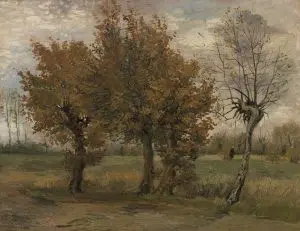 Autumn landscape by Vincent Van Gogh