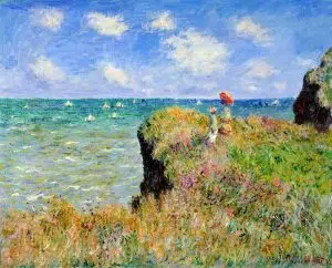The Cliff Walk at Pourville by Claude Monet