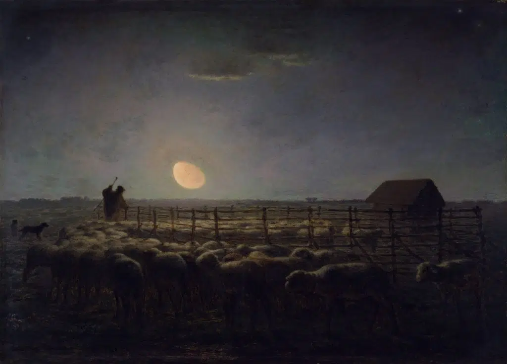 Jean-François Millet, Moonlight: The Sheepfold